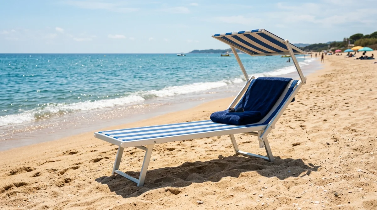 Choisir un transat de plage avec ombre pour un accès direct